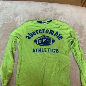lime green Abercombie shirt